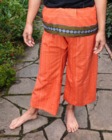 Thai Fisherman Pants - 100% Cotton - Orange