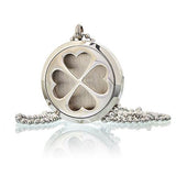Aromatherapy Diffuser Jewellery - Necklace - 4 Leaf Clover - 30mm - MysticSoul_108