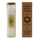 Magic Spell Candle - Happiness - Morrocan Rose - Green Aventurine