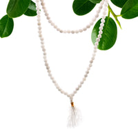 Mala - Crystal - Snow Quartz - 108