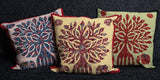 Cushion Cover - 100% Cotton - Yellow/Red/Blue - Tree Of Life/Elephants - MysticSoul_108