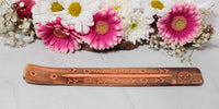 Handpainted Wooden Incense Holder - Orange