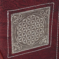 Small Handmade Recycled Notebook - Flower Of Life