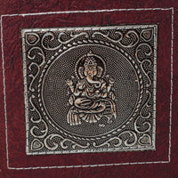 Mittelgroßes handgefertigtes Recycling-Notizbuch – Ganesh – 2