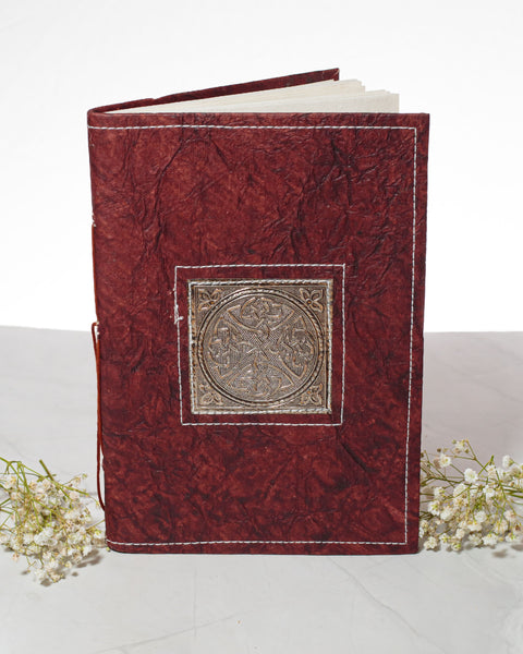 Large Handmade Recycled Notebook - Celtic Knot