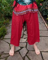 Thai Fisherman Pants - 100% Cotton - Red