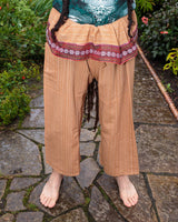 Pantalon de pêcheur thaïlandais - 100% coton - Marron clair