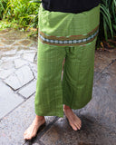 Thai Fisherman Pants - 100% Cotton - Light Green