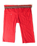 Pantalon de pêcheur thaïlandais - 100% coton - Rouge