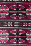 Pushkar-Decke – Tribal-Design – Bergunderrot/Schwarz/Grau