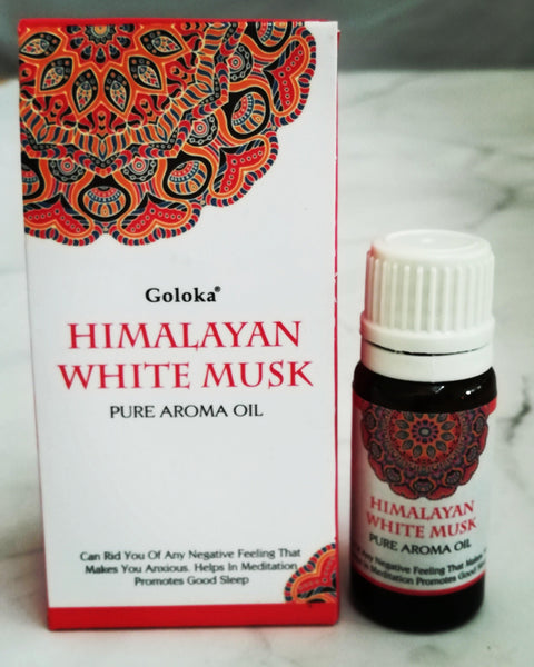 Goloka Pura Aroma Oil - Himalayan White Musk - 10ml - MysticSoul_108