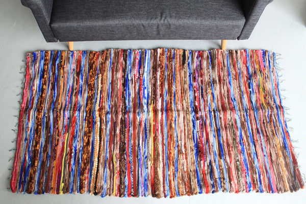 Tapis en Velours - Grand - Multicolore - 185 cm x 105 cm