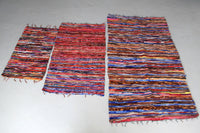 Velvet Rug - Large - Multi Coloured - 185cm x 105cm