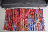 Velvet Rug - Medium - Multi Coloured - 128cm x 75cm