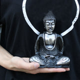 Hand Crafted Buddha - Teal & Gold - Medium - MysticSoul_108