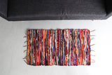 Velvet Rug - Small - Multi Coloured - 90cm x 50cm