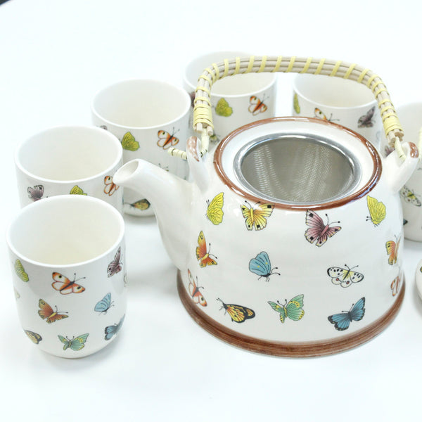 Herbal Tea Pot Set - Butterflies - MysticSoul_108