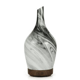 Diffuseur d'arômes électrique - Atomiseur de vase en verre - Abstrait - Gris - Multicolore - Prise UK