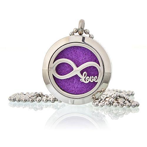 Aromatherapy Diffuser Jewellery - Necklace - Infinity Love -  - 25mm - MysticSoul_108