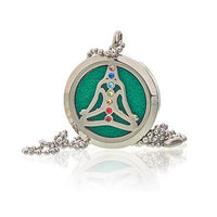 Aromatherapy Diffuser Jewellery - Necklace - Yoga Chakra - 30mm - MysticSoul_108