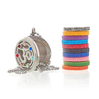 Aromatherapy Diffuser Jewellery - Necklace - Om Chakra - 30mm - MysticSoul_108