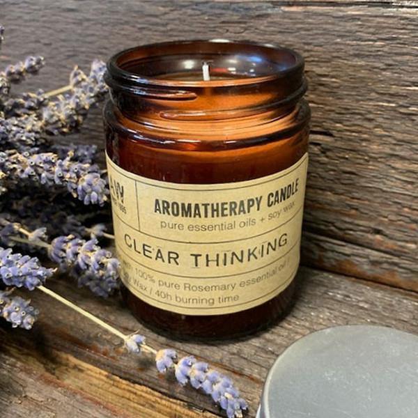 Aromatherapy Soy Wax Candle - Rosemary - Clear Thinking - MysticSoul_108