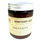 Bougie de cire de soja aromathérapie - Menthe poivrée et clou de girofle - Créativité
