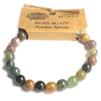 Crystal Power Bracelet - Moss Agate - Awaken Talents - MysticSoul_108