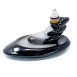 Back Flow Incense Burner - Ceramic - Small Pebbles - MysticSoul_108