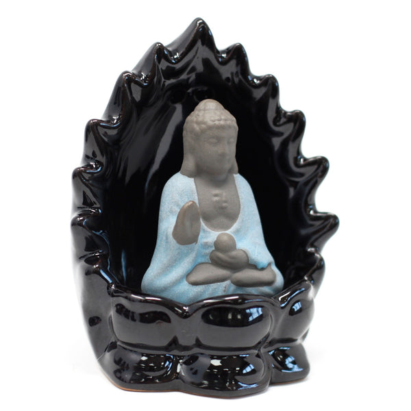 Backflow Incense Burner - Ceramic - Buddha