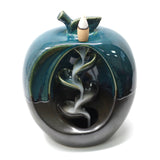 Backflow Incense Burner - Ceramic - Apple