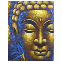 Buddha Painting - Gold Face & Lotus Flower - MysticSoul_108