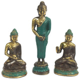Handcrafted Brass Buddha - Sitting in Meditation - Medium - MysticSoul_108