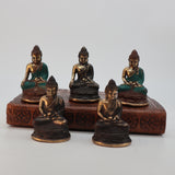 Handcrafted Brass Mini Meditating Buddha - Dhyana Mudra