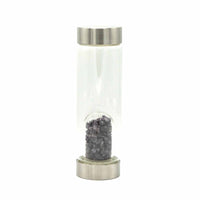 Crystal Infused Glass Water Bottles - Relaxing Amethyst - Chips