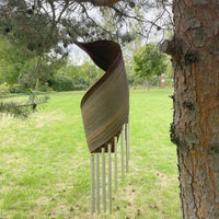 Handmade Coconut Leaf Wind Chimes - Natural