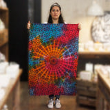 Tenture murale en coton imprimée à la main - Mandala