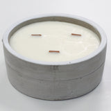 Wooden Wick Soy Wax Candles - Large Round Pot - Patchouli & Dark Amber - MysticSoul_108