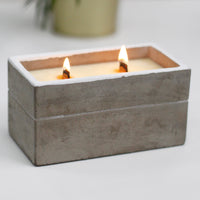 Wooden Wick Soy Wax Candles - Large Rectangular Box - Spiced South Sea Lime - MysticSoul_108
