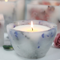Verzauberte Kerze – Große Schale – Lavendel