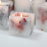 Enchanted Candle - Small Square - Rose - MysticSoul_108