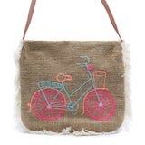 Fab Fringe Bag - Bicycle Embroidery - MysticSoul_108