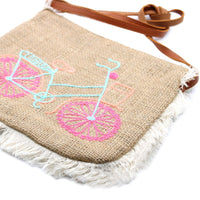 Fab Fringe Bag - Bicycle Embroidery - MysticSoul_108