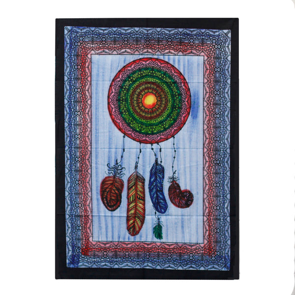 Hand brushed Cotton Wall Hanging - Dreamcatcher