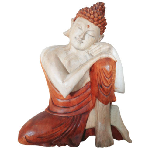 Hand Carved Buddha Statue - 25cm - Resting Buddah