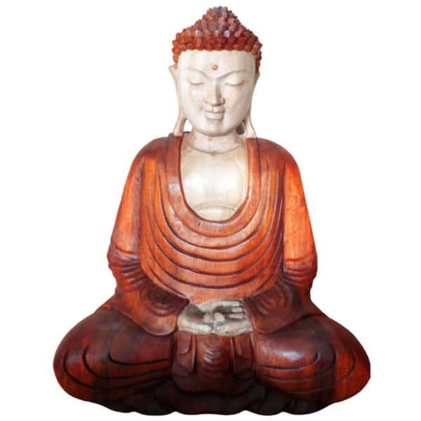 Hand Carved Buddha Statue - 40cm - Dhyana Mudra