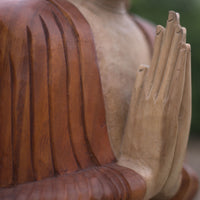 Statue de Bouddha sculptée à la main - 40 cm - Dhyana Mudra