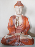 Statue de Bouddha sculptée à la main - 40 cm - Vitarka Mudra