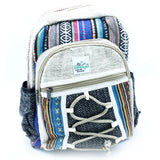 Hemp & Cotton Bag -  Backpack - Multicoloured - Ropes - Small