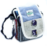 Hemp & Cotton Bag - Body Cross Travel Bag - Multicoloured
